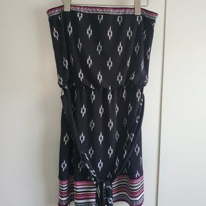 WHBM Strapless Summer Mini Dress US 8